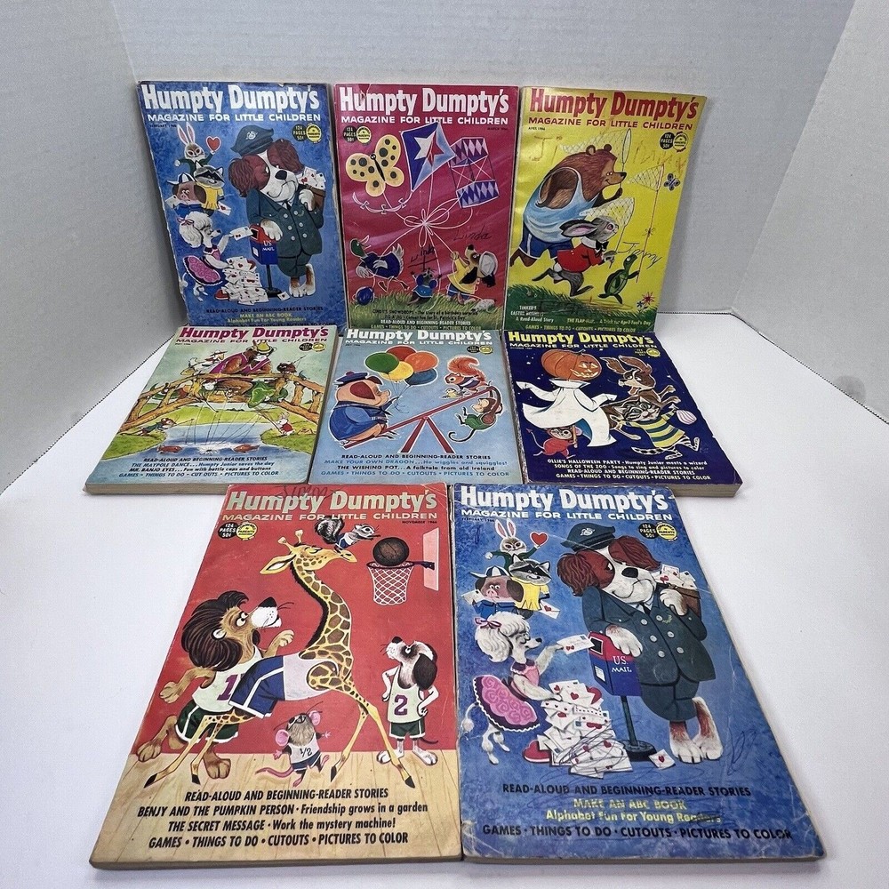 Vintage 1966 Humpty Dumpty's Magazine for Little Children Lot of 7